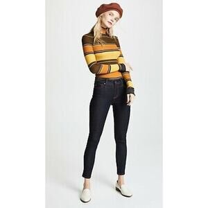 NWOT AG Adriano Goldschmied Farrah High-Rise Skinny Ankle Jeans Dark Blue, 24